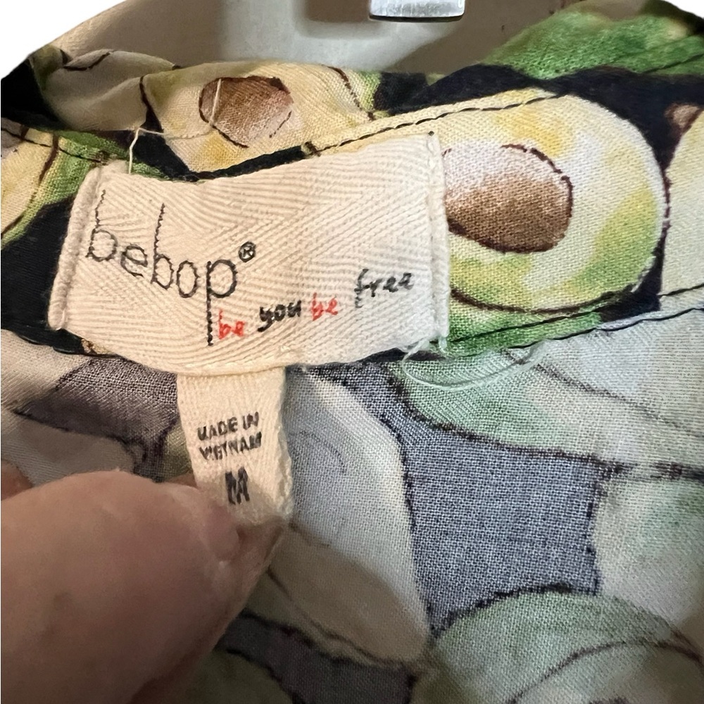 A Bebop Avocado print dress in size medium - Picture 4 of 7